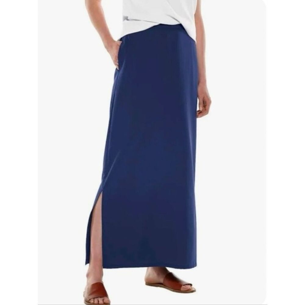 Coolibar Women's Navy Monte Carlo Maxi Skirt